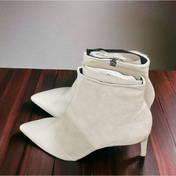 Rag & Bone Beha Leather Stiletto Ankle Boot in White - Picture 5 of 17
